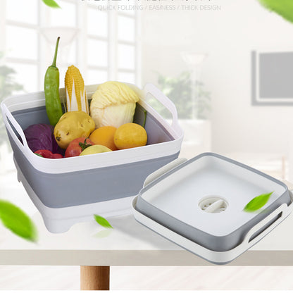 Foldable Multipurpose Basin Collapsible Washing Up Bowl Camping Sink Travel UK