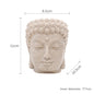 Buddha Head Flower Pot, Small Resin Succulent Planter, Garden Pot Home Office Desk Decoration