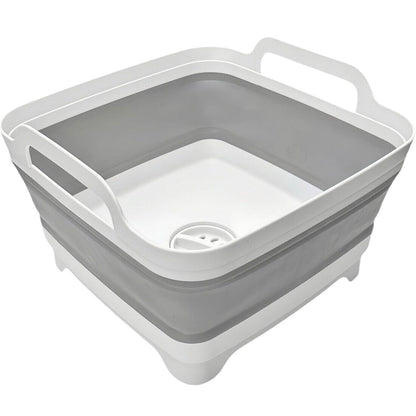Foldable Multipurpose Basin Collapsible Washing Up Bowl Camping Sink Travel UK