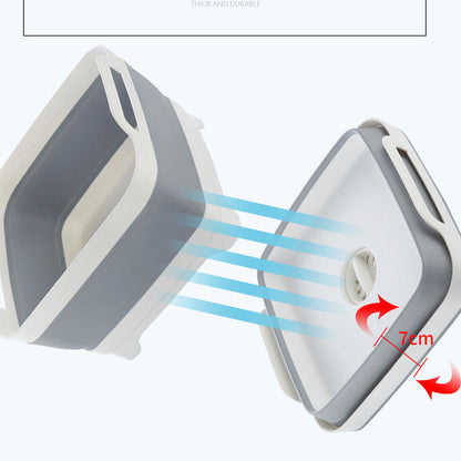 Foldable Multipurpose Basin Collapsible Washing Up Bowl Camping Sink Travel UK