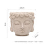 Buddha Head Flower Pot, Small Resin Succulent Planter, Garden Pot Home Office Desk Decoration