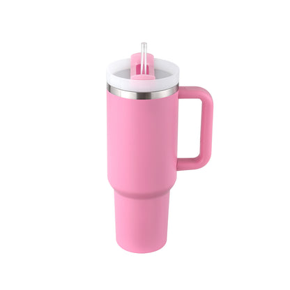 40 Oz Tumbler With Handle Straw Insulated