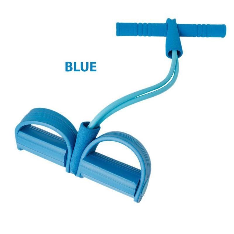 New Outdoor Sports Exercise Pedal Tensioner Sports Rope Fitness Equipment Slim Abdominal Arm Pedal Tension Rope Sit-Up Assistant Rubber Equipment Tensioner
